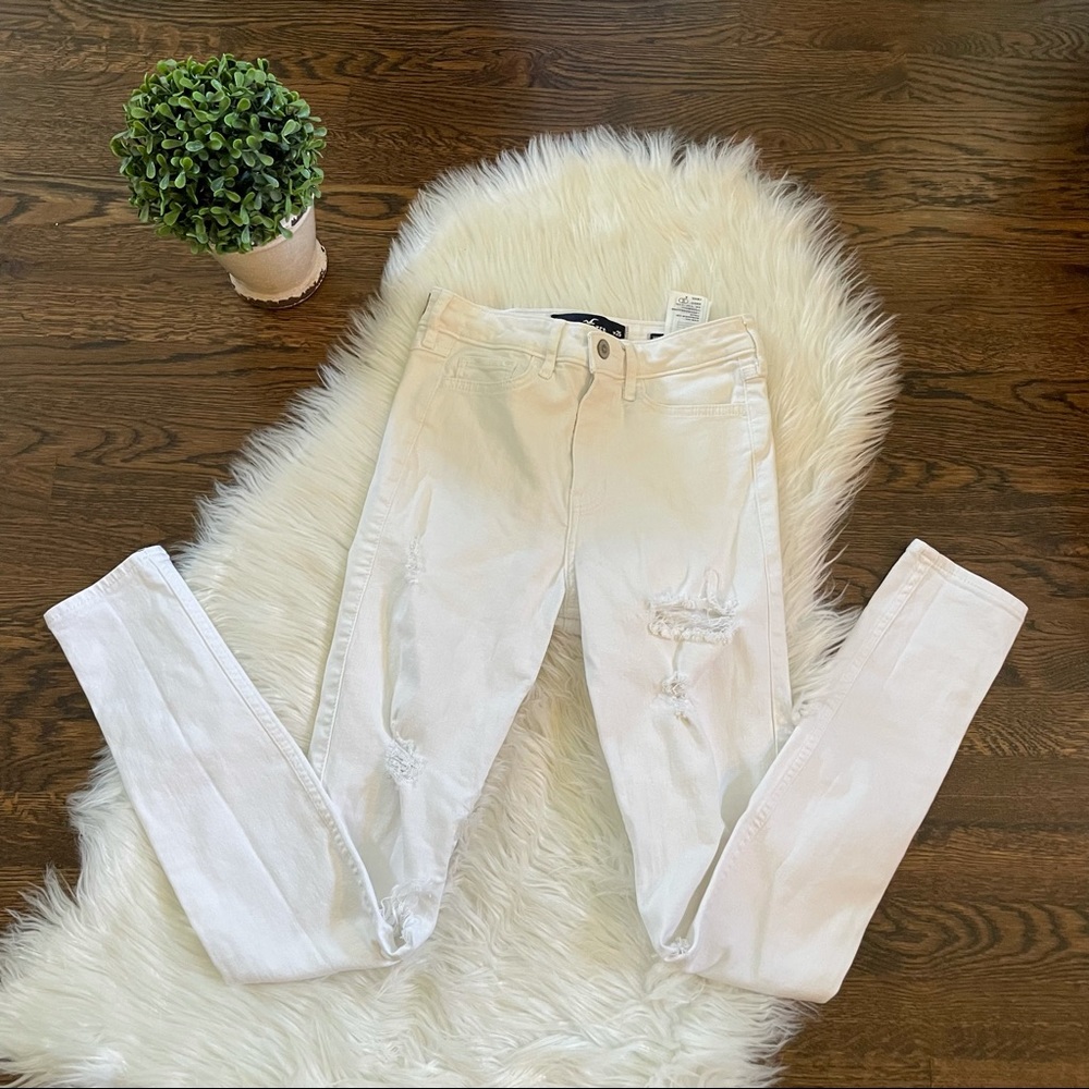 Hollister White Jeans